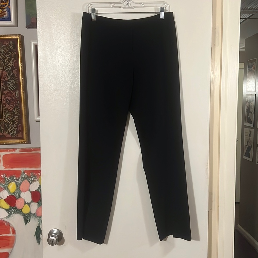 Calvin Klein black flat front trousers